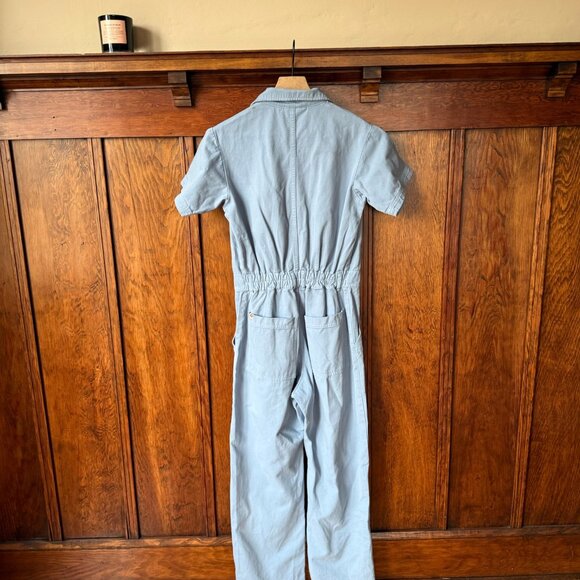 Big Bud Press Short Sleeve Jumpsuit Baby Blue - Picture 8 of 10